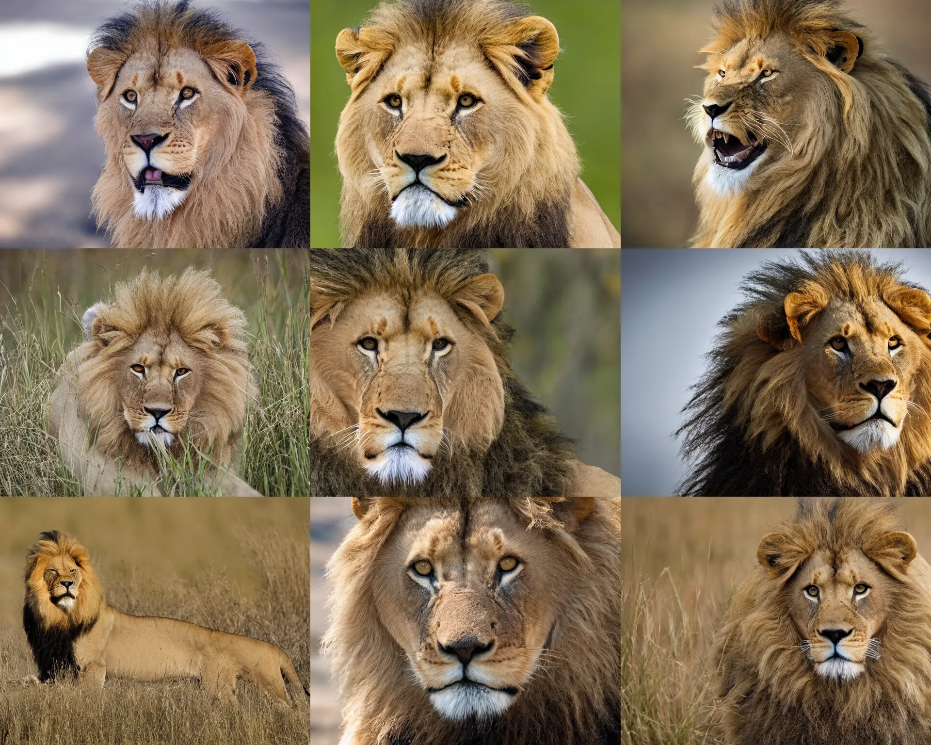 Prompt: 2 0 0 mm wildlife photography of a fierce lion beast gary busey. highly detailed 8 k. intricate. lifelike. nikon d 8 5 0.