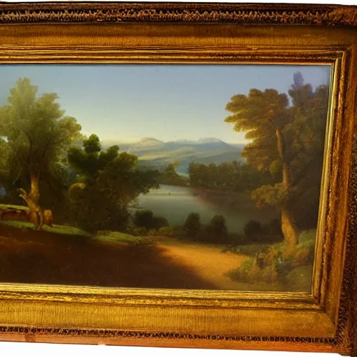 Image similar to 1750 Paris, in the style of the Hudson River School