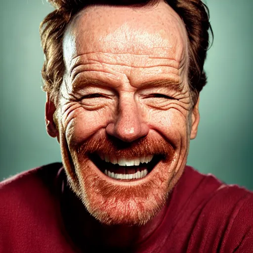 Prompt: closeup portrait of happy bryan cranston with open mouth filled with cranberies, eating cranberries, food photography, natural light, sharp, detailed face, magazine, press, photo, steve mccurry, david lazar, canon, nikon, focus