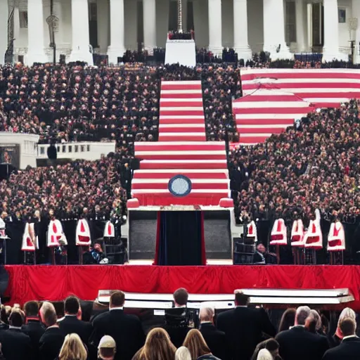 Image similar to Jack Black presidential inauguration