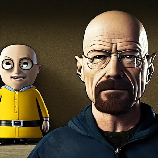 Prompt: walter white as gru