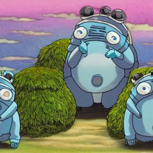 Image similar to studio Ghibli tardigrade