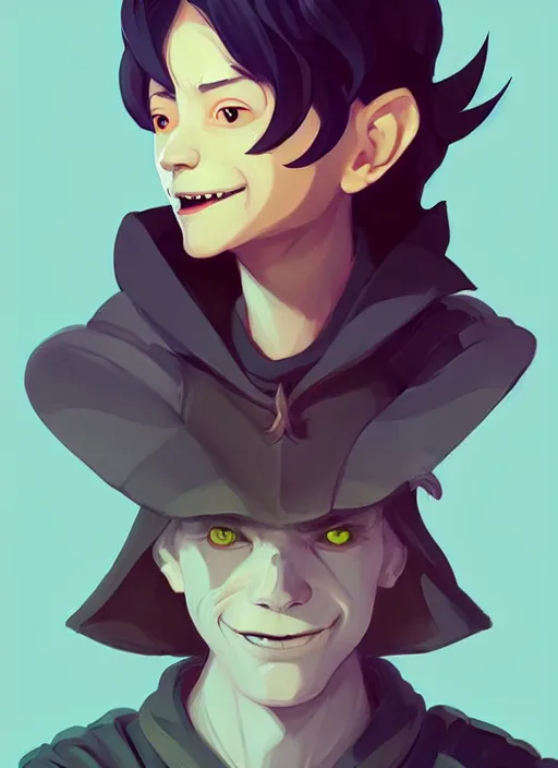 Image similar to goblin. dnd character art portrait. full body. clean cel shaded vector art. shutterstock. behance hd by lois van baarle, artgerm, helen huang, by makoto shinkai and ilya kuvshinov, rossdraws, illustration, art by ilya kuvshinov