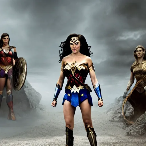 Prompt: Wonder Woman as Zuckerberg, movie still, cinematic Eastman 5384 film
