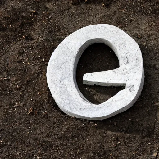 Image similar to letter s in the shape of a stone