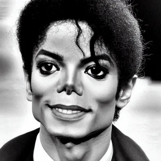 Prompt: michael jackson when he looked like a normal human being.