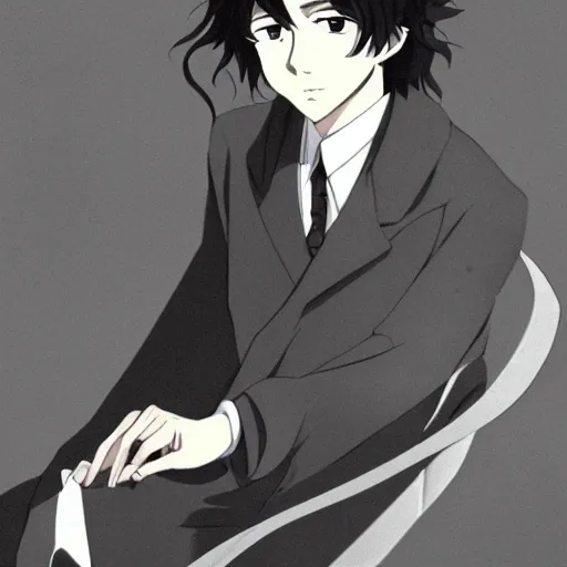 Image similar to osamu dazai anime