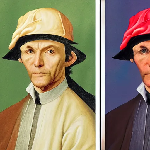 Image similar to president ash ketchum, ash ketchum presidential portrait, oval office painting. official portrait, painting by jan van eyck, northern renaissance art, oil on canvas, wet - on - wet technique, underpainting, grisaille, realistic. restored face.