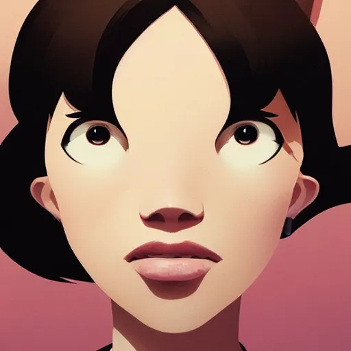 Image similar to face icon stylized minimalist breakfast at tiffany's, loftis, cory behance hd by jesper ejsing, by rhads, makoto shinkai and lois van baarle, ilya kuvshinov, rossdraws global illumination