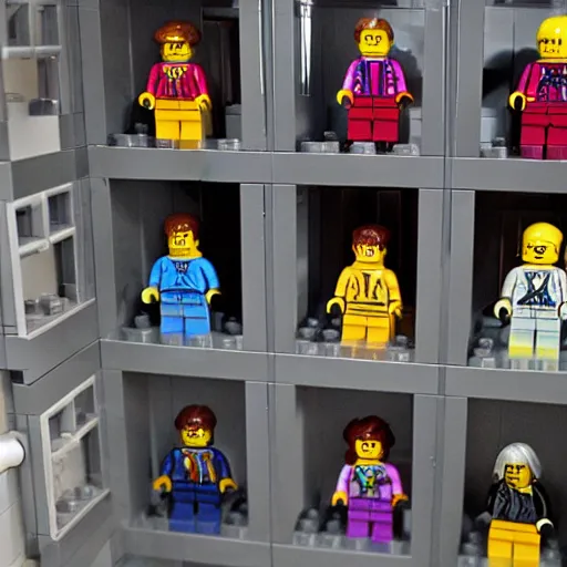 Image similar to lego being john malkovich
