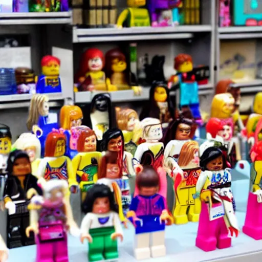 Image similar to beautiful girl minifigures for sale in amsterdam shop