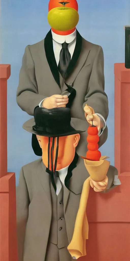 Image similar to tiktok scroll by rene magritte, elsagate