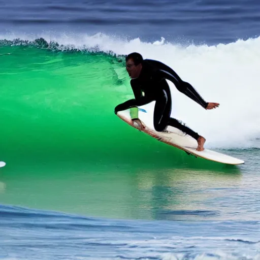 Image similar to a surfer eating a shark