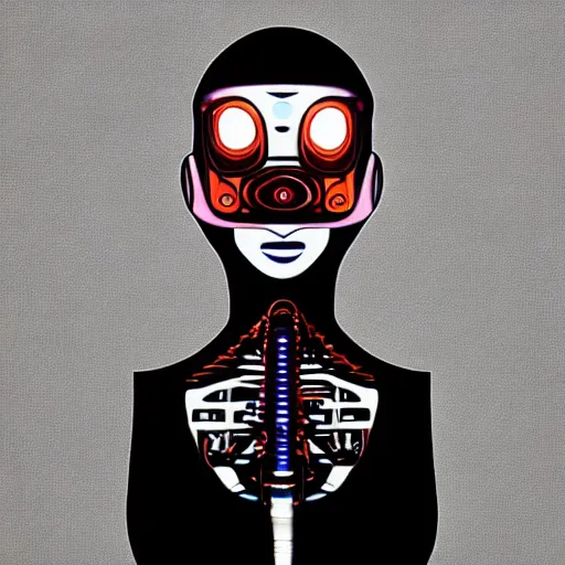 Image similar to half human half robot