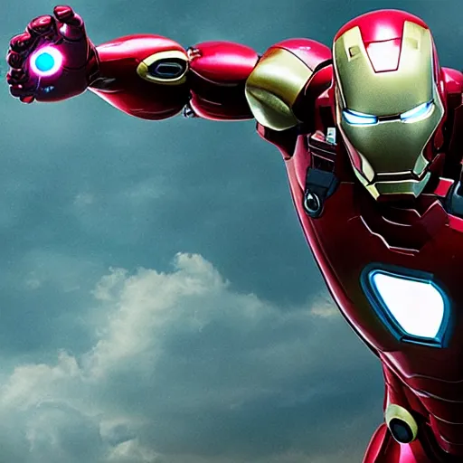 Prompt: Danny Devito as extremely athletic ironman, 8k, Marvel Studios, movie still