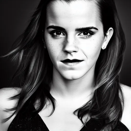 Prompt: Emma Watson as She-Hulk, full shot, professional photography, f/22, 35mm, studio lighting