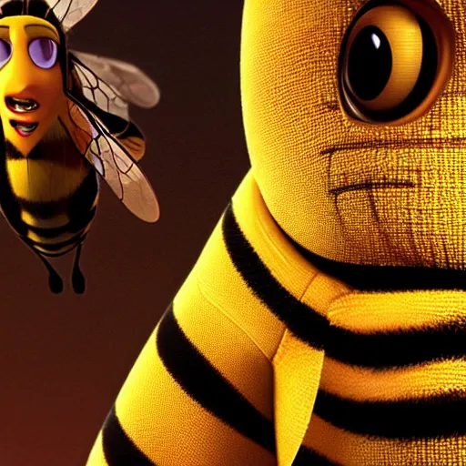 Image similar to bee movie as a horror film