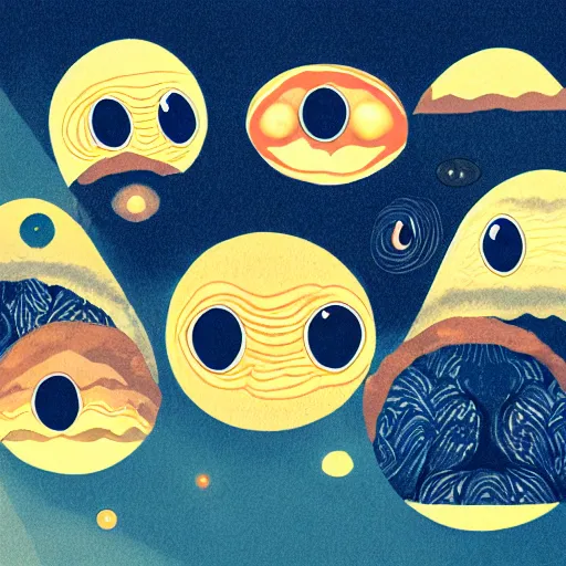 Image similar to Illustration of the sky with many eyes looking at us