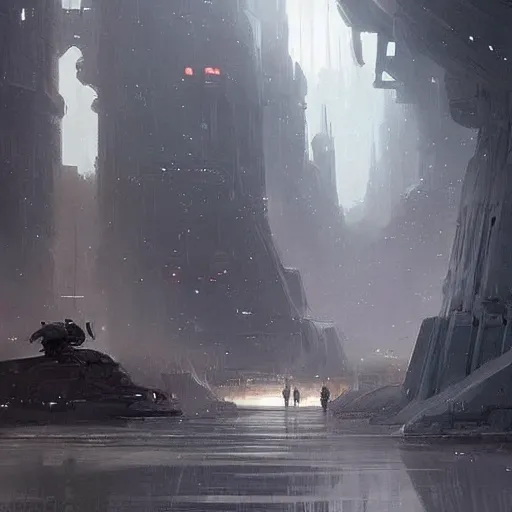 Image similar to star wars concept art by greg rutkowski, a post - modern city near to a big lake and a boreal forest, sharp foccus, cinematic ilumination, nostalgic atmosphere.