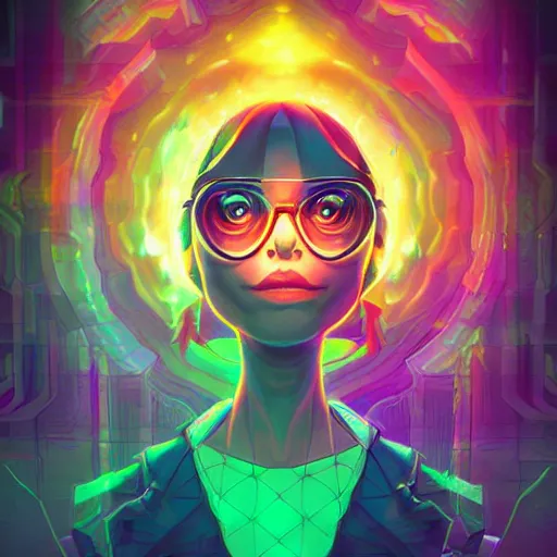 Image similar to skill magic geek inside matrix deepdream radiating a glowing aura stuff loot legends stylized digital illustration video game icon artstation lois van baarle, ilya kuvshinov, rossdraws,