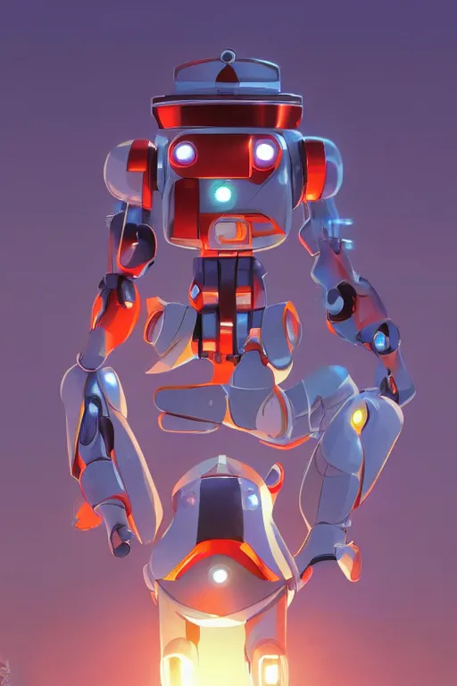 Image similar to metabots medabots medarotto medarot robot minimalist comics, behance hd by jesper ejsing, by rhads, makoto shinkai and lois van baarle, ilya kuvshinov, rossdraws global illumination ray tracing hdr radiating a glowing aura