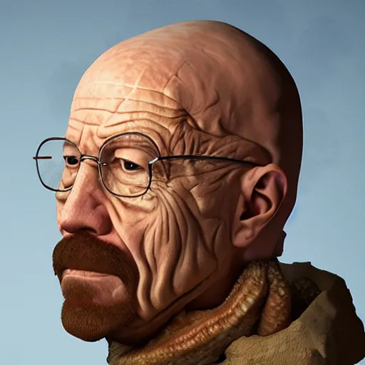 Image similar to giuseppe arcimboldo walter white, fruits, unreal engine