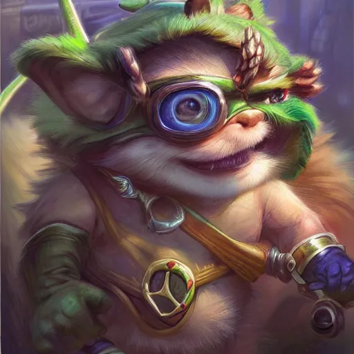 Image similar to Teemo from League Of Legends portrait art by Donato Giancola and Bayard Wu, digital art, trending on artstation, 4k