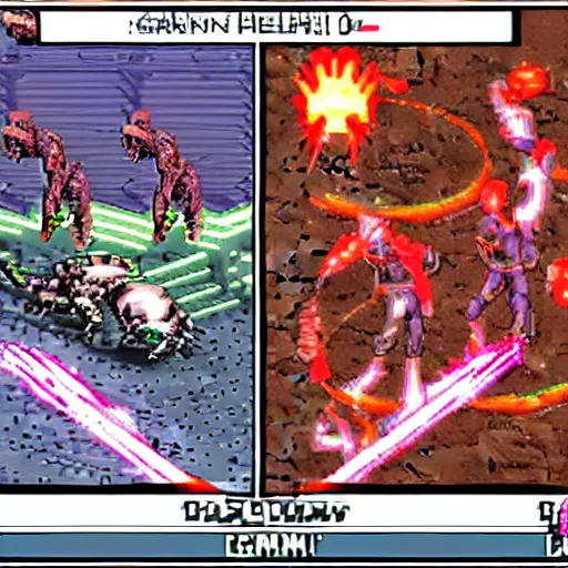 Image similar to phantasy star iii : generations of doom game screen battle