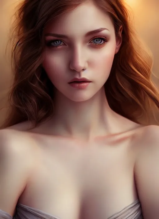 Image similar to a gorgeous scottish female photo, professionally retouched, soft lighting, realistic, smooth face, full body shot, torso, dress, perfect eyes, sharp focus on eyes, 8 k, high definition, insanely detailed, intricate, elegant, art by artgerm and jason chan