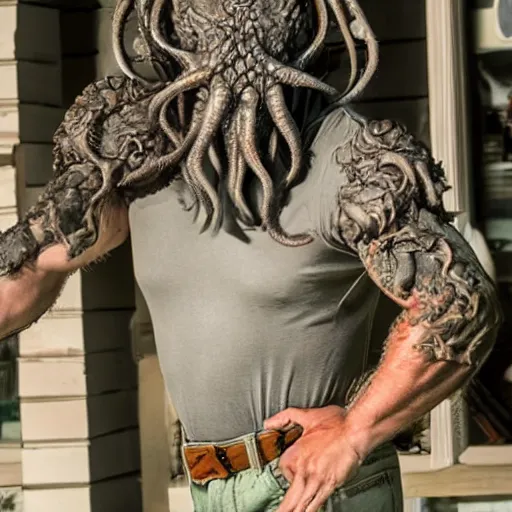 Image similar to cthulhu wearing jorts, high-quality stock photo