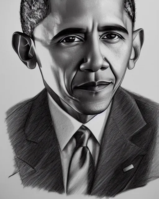 Barack Obama Pencil Drawing By Paul Jones  absoluteartscom