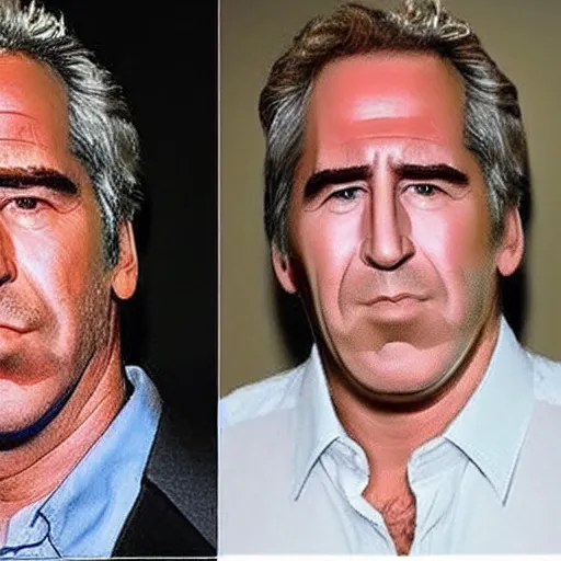 Prompt: Jeffery Epstein swaps faces with Nicholas Cage