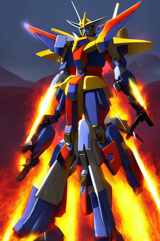 Prompt: gundam 3 d ninja armor engine ingame stylized illustration photo radiating a aura global jesper