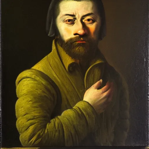 Image similar to portrait vladimir zelenskii, style of jacques callot