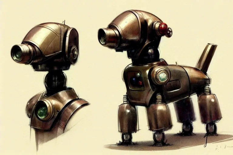 Image similar to ( ( ( ( ( 1 9 5 0 s retro future robot android dog. muted colors. ) ) ) ) ) by jean - baptiste monge!!!!!!!!!!!!!!!!!!!!!!!!!!!!!!