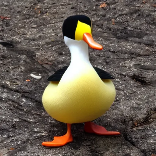 Image similar to duck with teeth smiling