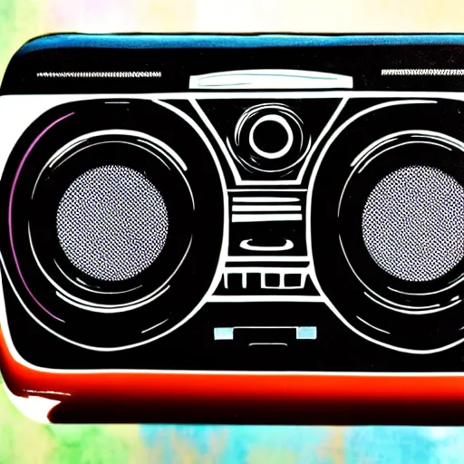 Image similar to ghetto blaster, music system, detail photo