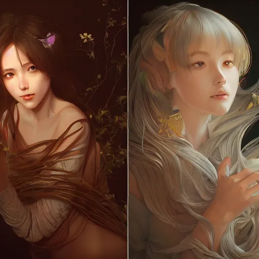 Image similar to ultra realistic illustration, asmr anime, intricate, elegant, highly detailed, digital painting, artstation, concept art, smooth, sharp focus, illustration, art by artgerm and greg rutkowski and alphonse mucha and wlop