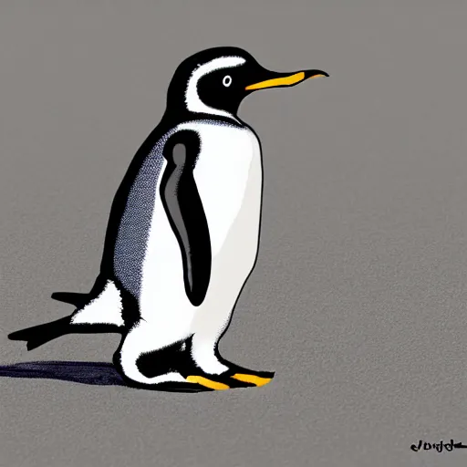 Prompt: jetpack penguin