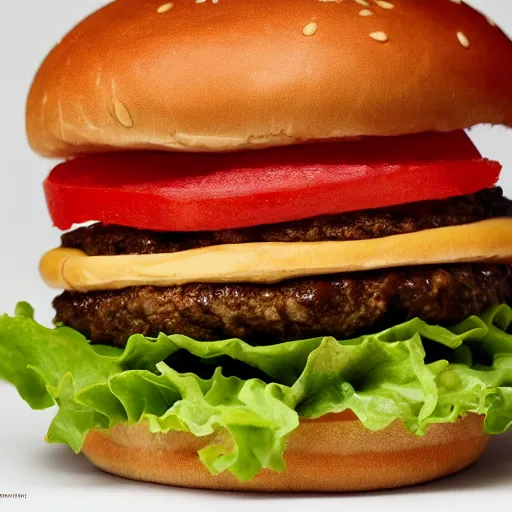 Prompt: a professional studio photoshoot of a hamburger, realistic hyperdetailed 8k ultradetail cinematic
