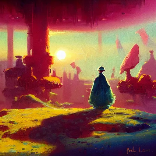 Image similar to a beautiful painting. Living the good life. by paul lehr, Trending on ArtStation.