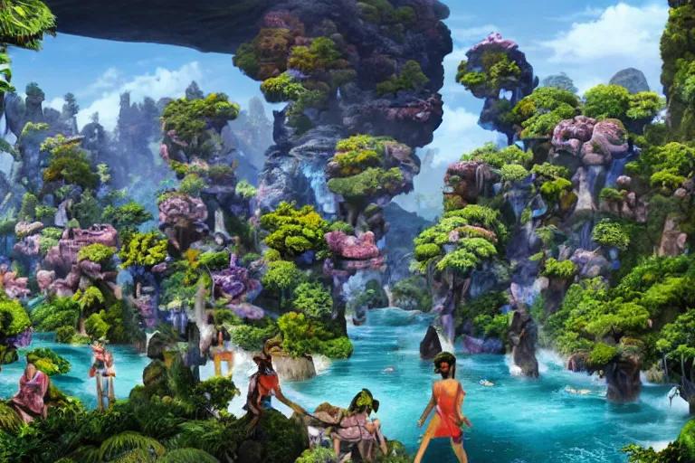 Image similar to matte avatar landscape pandora