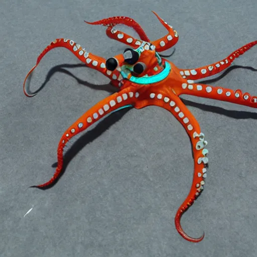 Image similar to octopus turned into a quadcopter