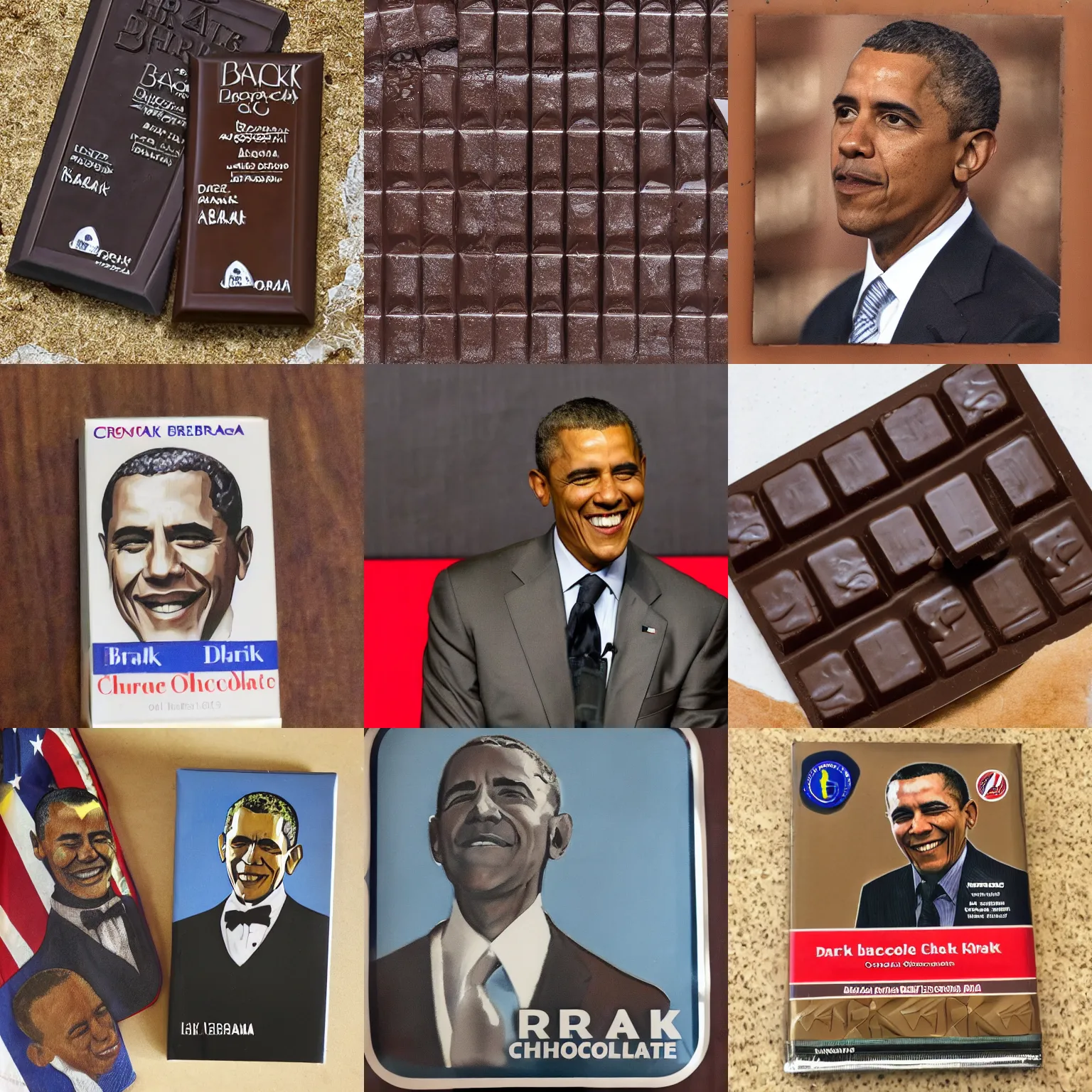 Image similar to dark chocolate barak obama relief