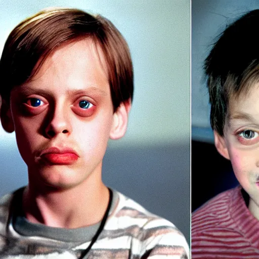Prompt: steve buscemi as an 13 years old boy