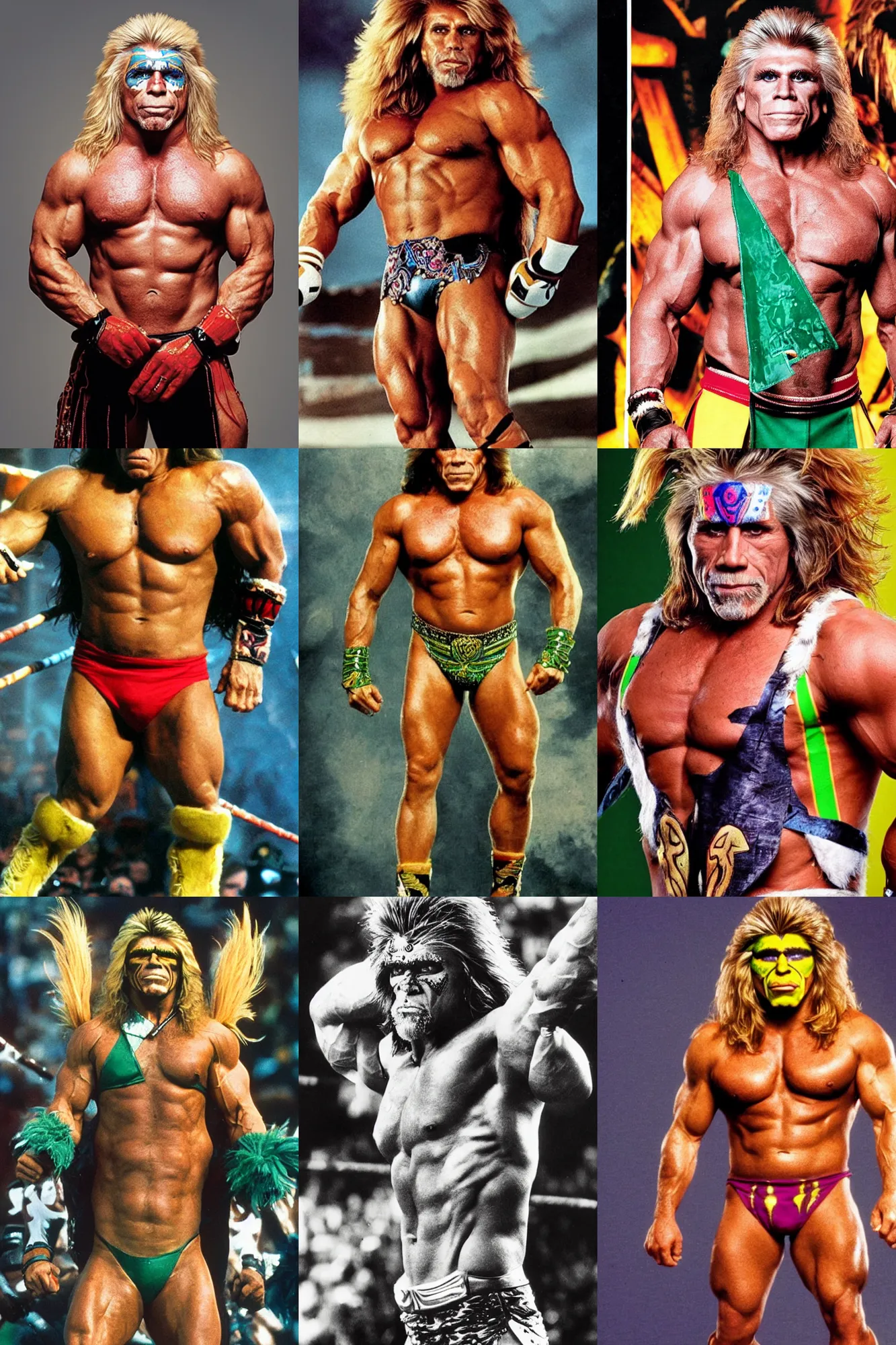 Prompt: photo of the ultimate warrior as a dwaf
