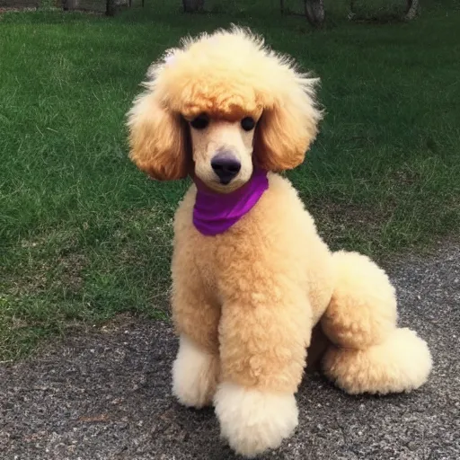 Image similar to scoobydoo, poodle style