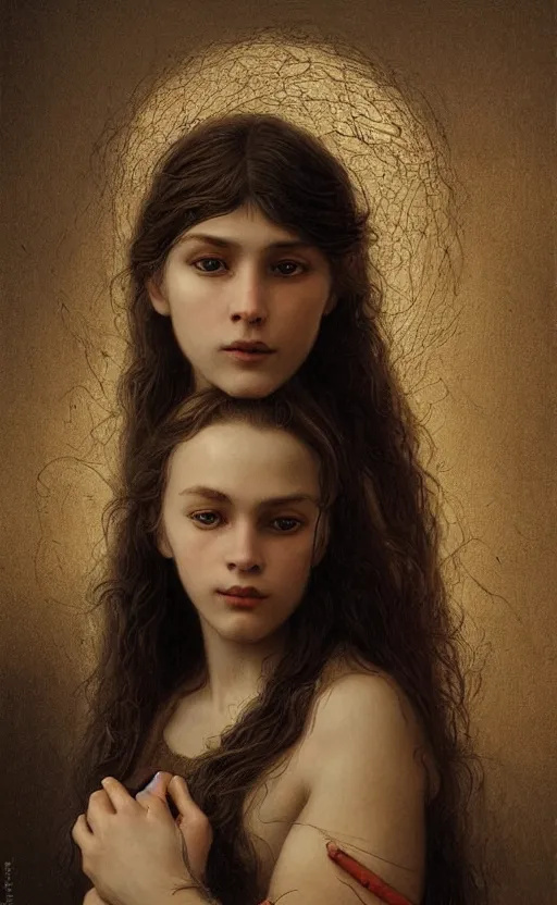 Image similar to kindness, highly detailed, concept art, intricate, sharp focus, einar jonsson and bouguereau