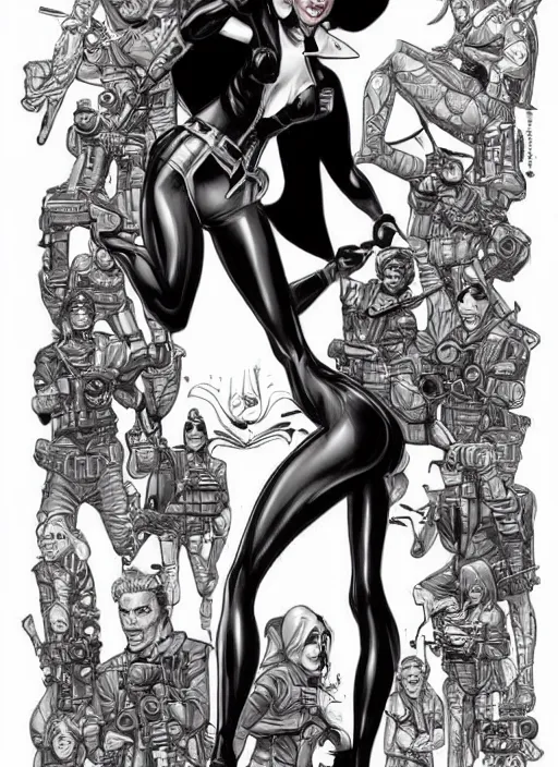 Image similar to spy human by j. scott campbell, masterpiece ink illustration,