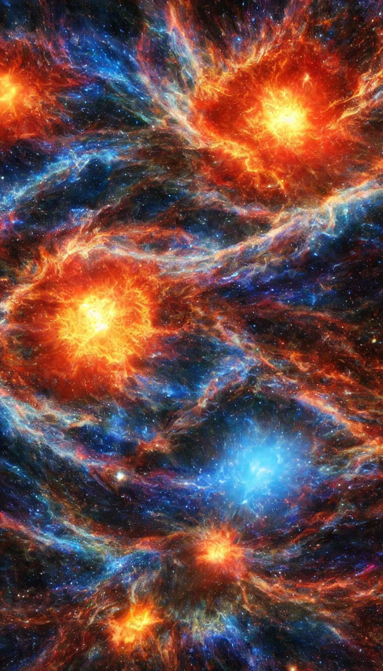 Prompt: realistic supernova, 8 k, hyper detailed, hdr, intricate, masterpiece,